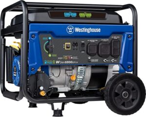 1. Westinghouse 6500 Watt Dual Fuel Portable Generator