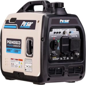 2. Pulsar PGD40ISCO 4000W Portable Inverter Generator