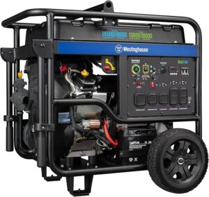 2. Westinghouse 14500 Watt Dual Fuel Portable Generator