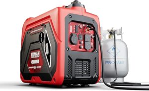 6. ERAYAK 4500W Tri-Fuel Portable Inverter Generator